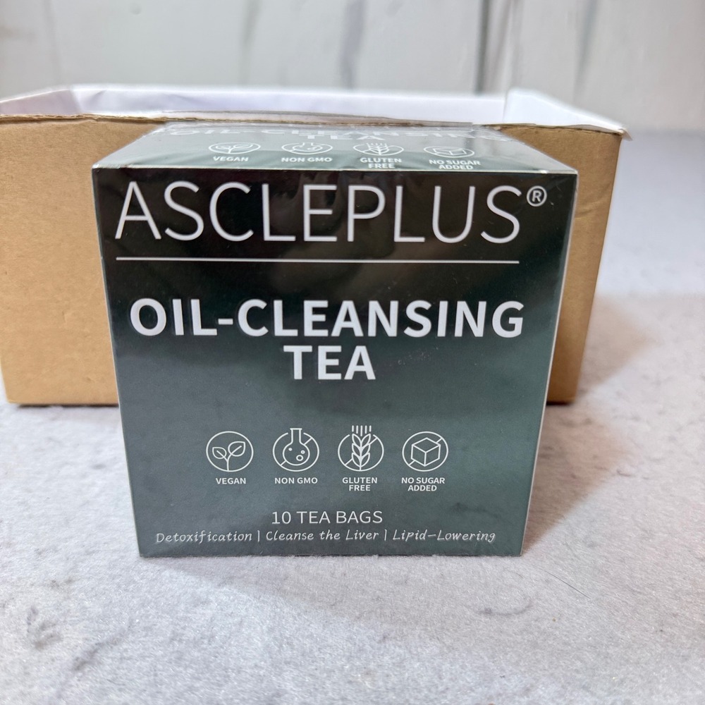 ASCLEPLUS‎ Oil-Cleansing Tea 10 Bags Green New Detox Liver Cleanse Vegan Non-GMO